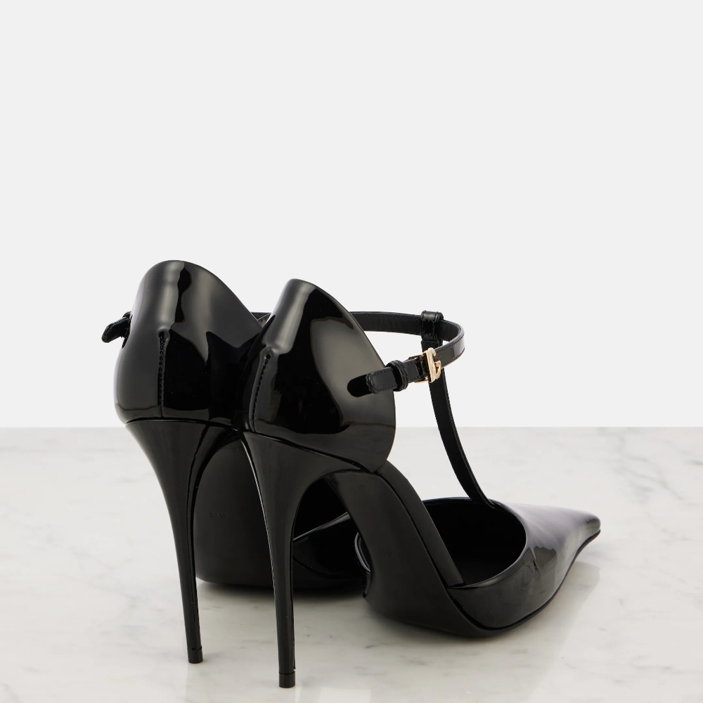 🔥🔥 Dolce & Gabbana Black DG patent leather pumps Size 36 BNWB 🔥🔥 - Picture 7 of 14